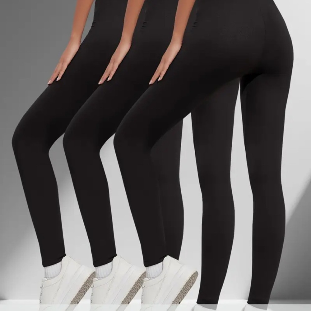 Women's Black Leggings - 3 Pack